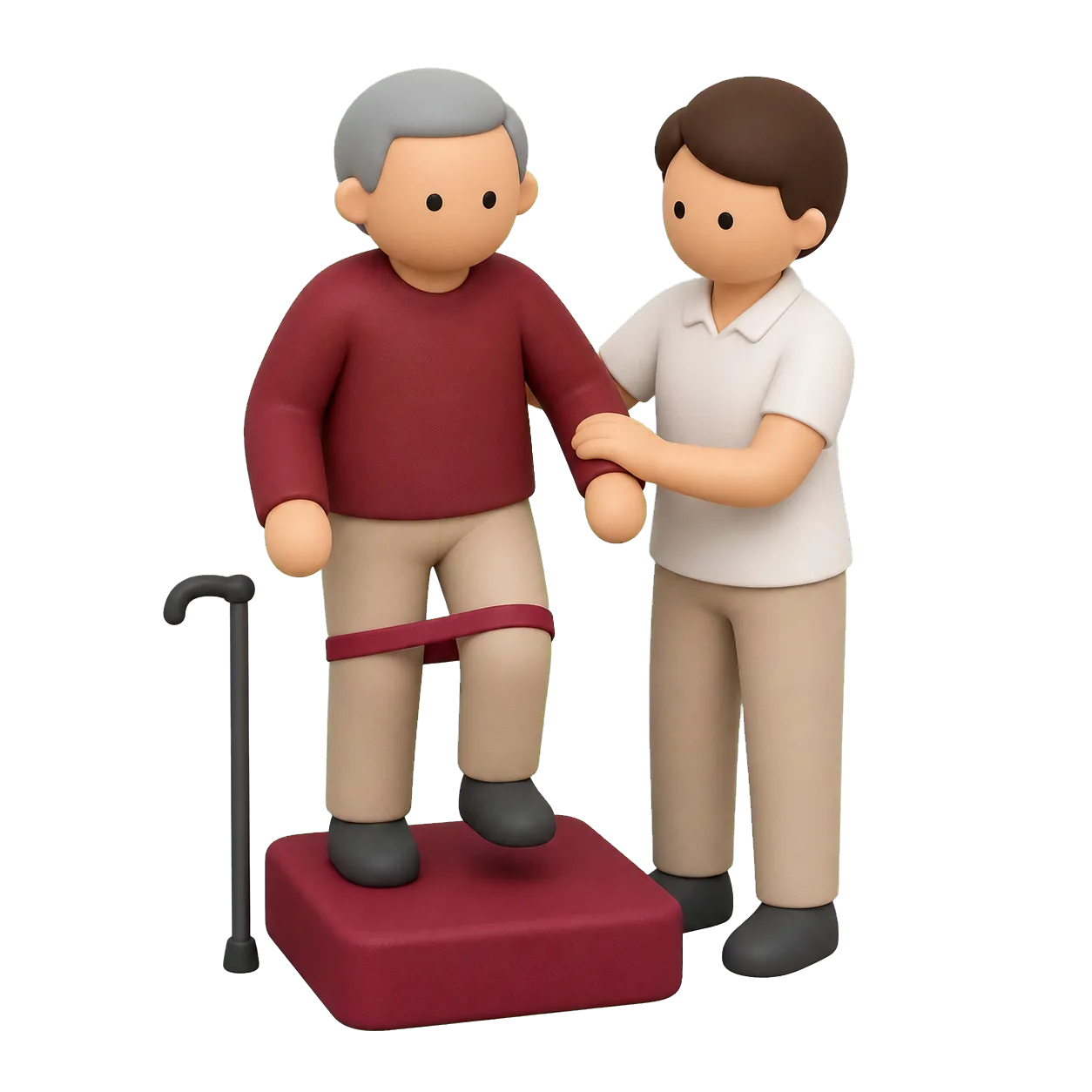 Ilustração de profissional da fisioterapia