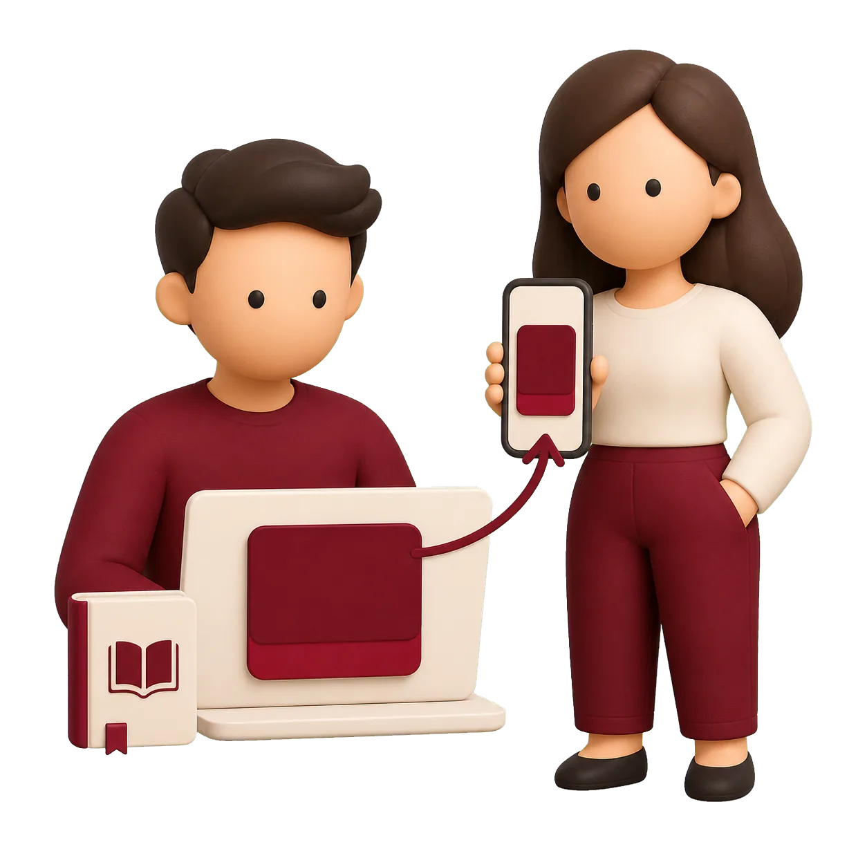 Ilustração de uma operação de infoprodutos e afiliados