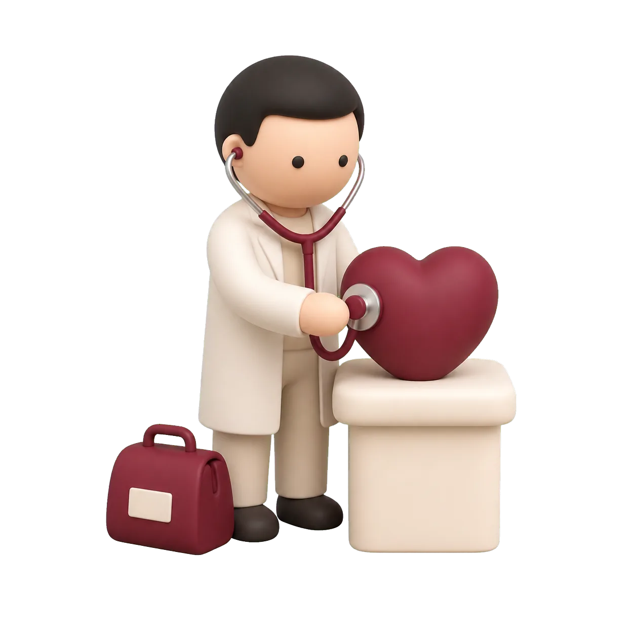 Ilustração de profissional da área médica